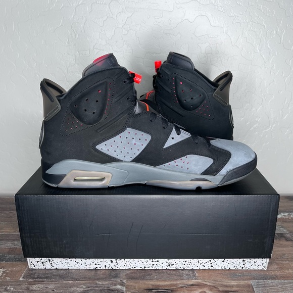 Paris Saint-Germain × Air Jordan 6 Retro \'Iron Grey\' Men’s Sz 15 main image 6